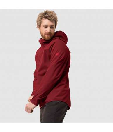 Neperpučiama vyriška Jack Wolfskin SOFTSHELL striukė NORTHERN POINT Raudona