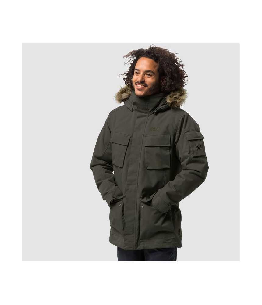 Vyriška striukė JACK WOLFSKIN GLACIER CANYON PARKA | Mėlyna Vyriška striukė JACK WOLFSKIN GLACIER CANYON PARKA | Mėlyna
