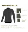 Termo džemperis su užtrauktuku vyrams Thermowave MERINO ARCTIC | juodi