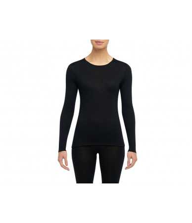 Termo marškinėliai Moterims Thermowave MERINO ONE50| juodi