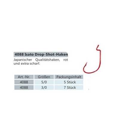 Kabliukas ofsetinis BYRON ISATO Drop Shot Nr.3/0