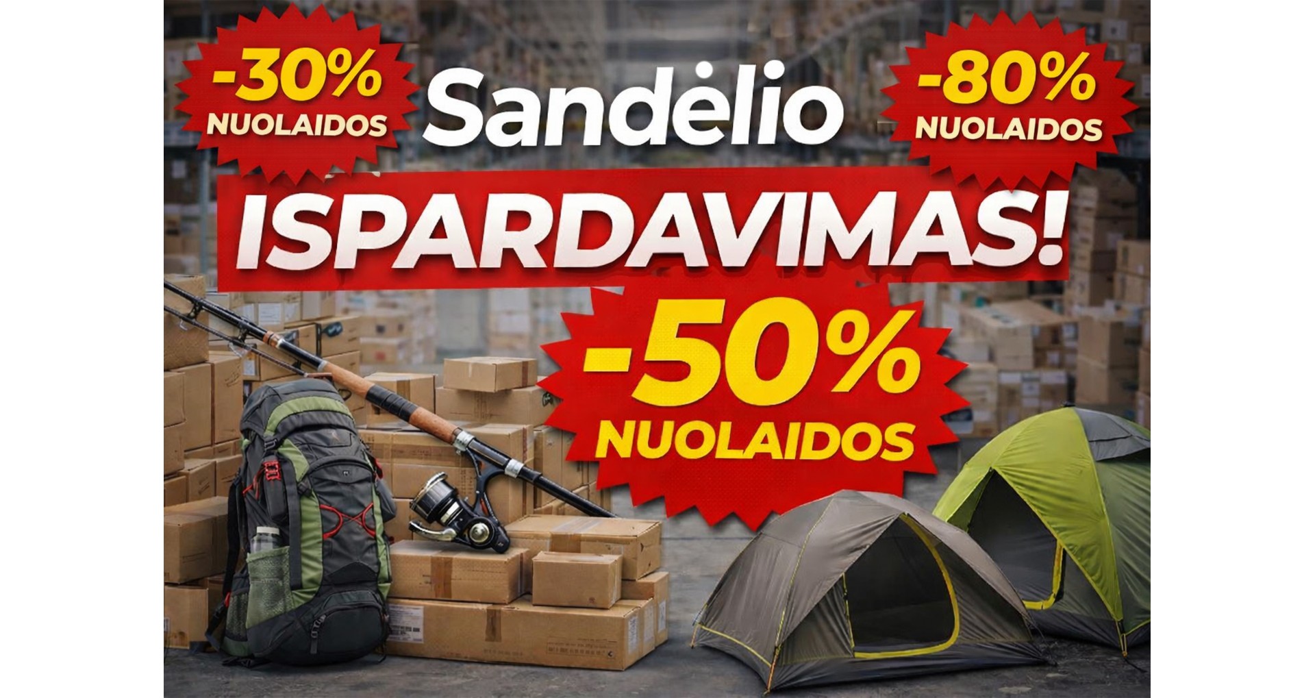 Sandėlio išpardavimas | Žvejybos įranga pigiau – ROVANA