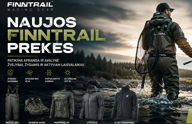 FINNTRAIL naujienos: daugiau komforto žvejyboje ir gamtoje